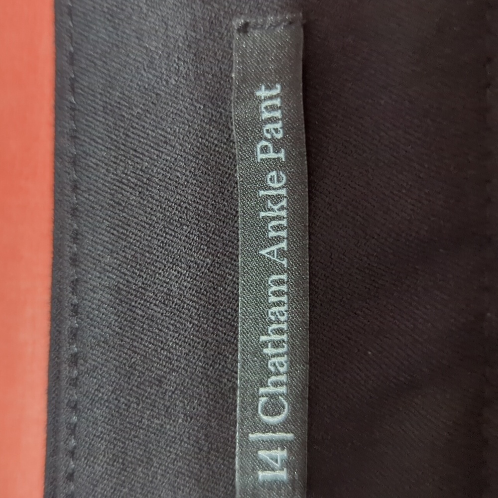Talbots Black Dress Pants Size 14 Chatham Ankle Pants - Picture 6 of 8